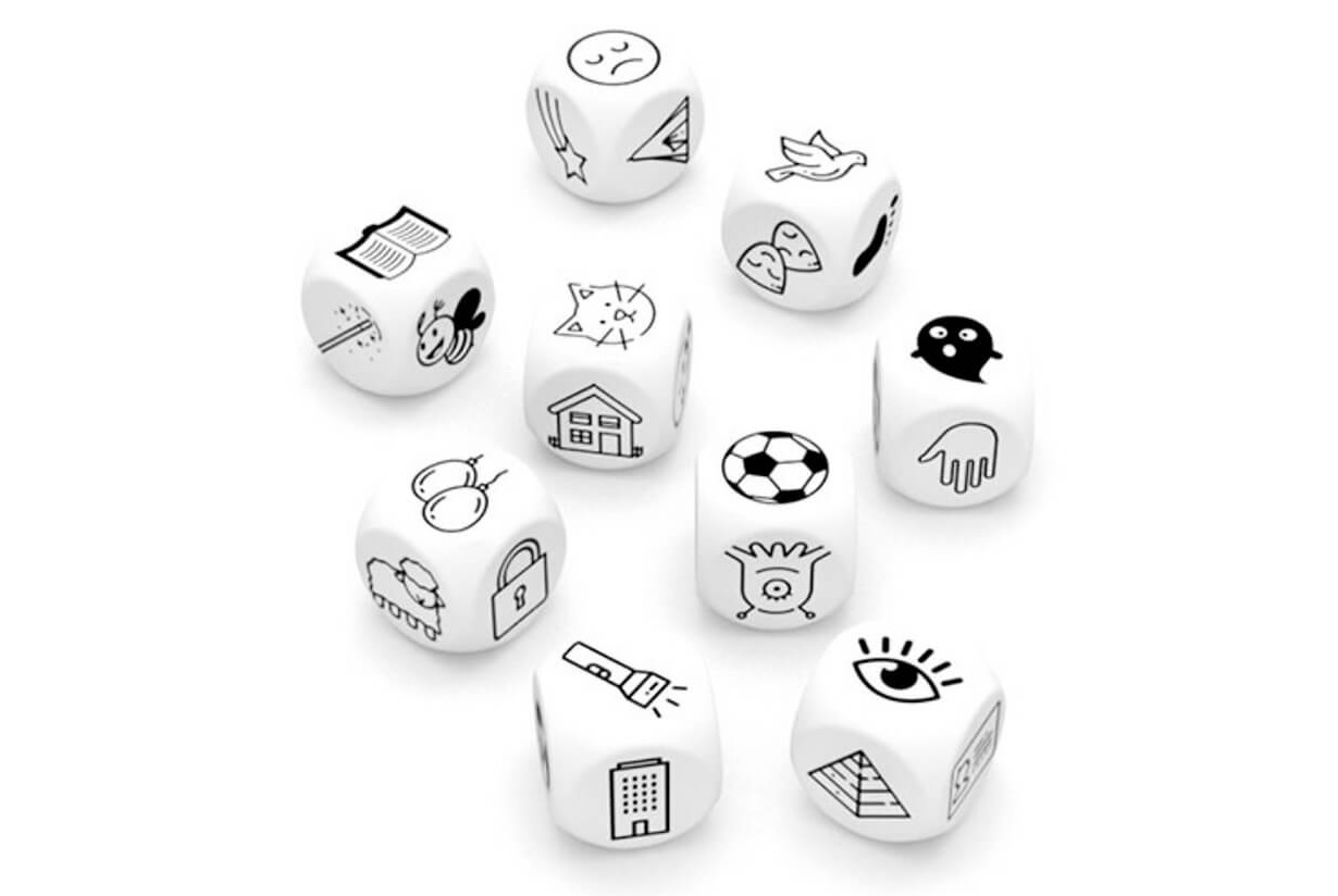 ۱۱ بازی فکری برای تحکیم حافظه مختصر مدت_اسپایدر 11 تاس های داستانسازی با کلمات تصادفی