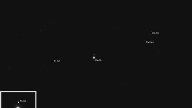 ناسا عکس دلهرهآوری از زمین و ماه در دل تاریکی فضا انتشار کرد_اسپایدر 7 space
