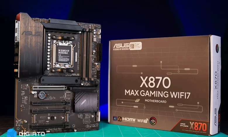 معارفه مادربرد ASUS X870 MAX GAMING WIFI7: آیندهنگری برای Ryzen 9000_اسپایدر 1 DigiPics Motherboard Asus 9.jpg.webp