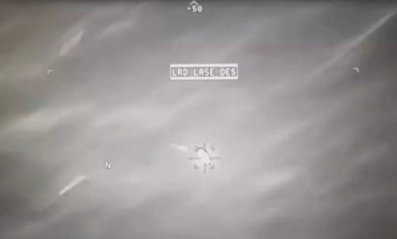 شلیک پهپاد آمریکایی به سمت یک جسم ناشناس پرنده_اسپایدر 1 ufo