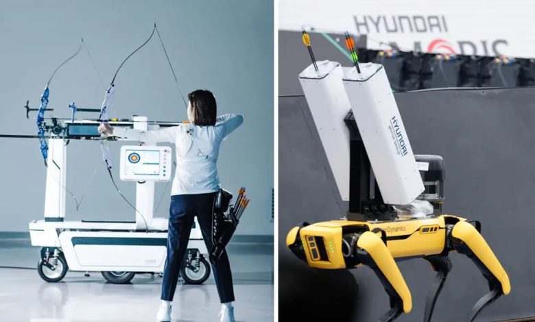 ربات هیوندای در مسابقات تیر و کمان با تیم ملی کره جنوبی به رقابت پرداخت_اسپایدر 1 robot archer